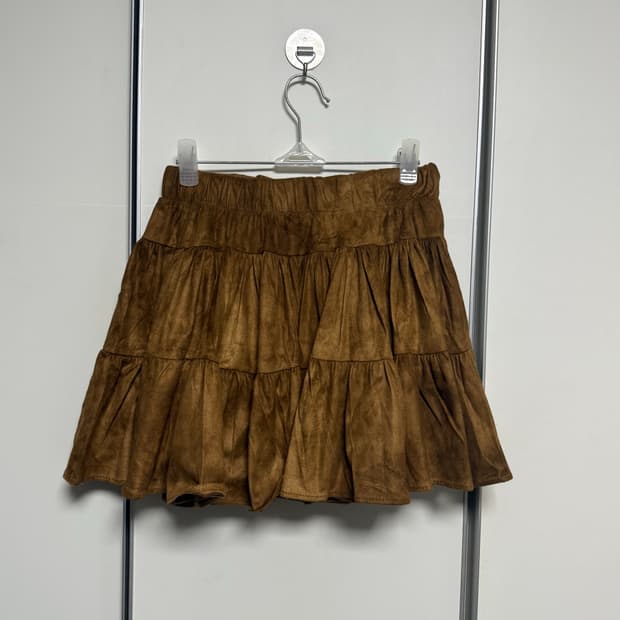 스웨이드 스커트 