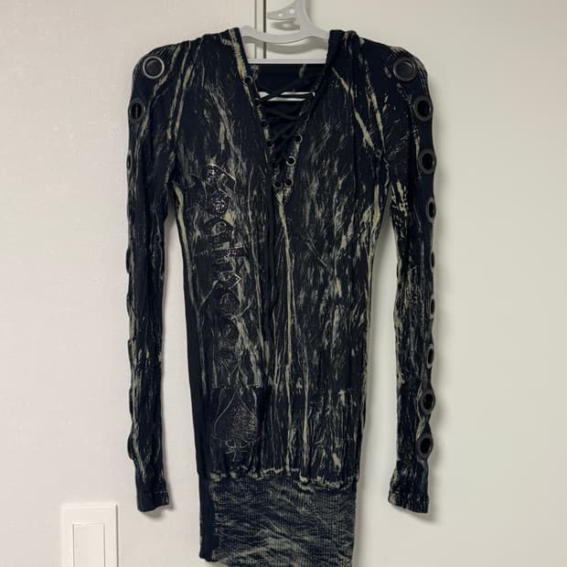 셀비지 아일렛 원피스