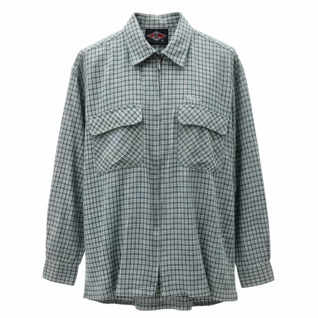 일본 빈티지 BEAR 아웃포켓 체크 셔츠 점퍼1924