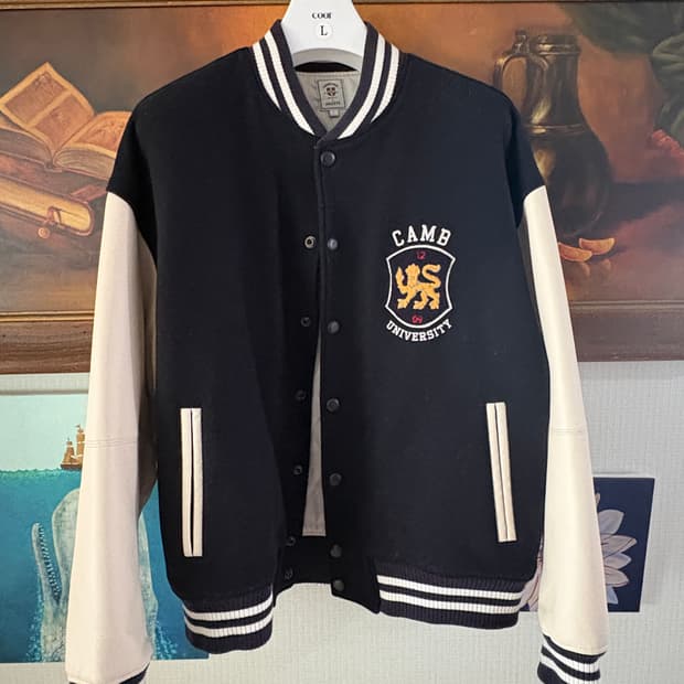 헤지스x케임브릿지 바시티 자켓 L