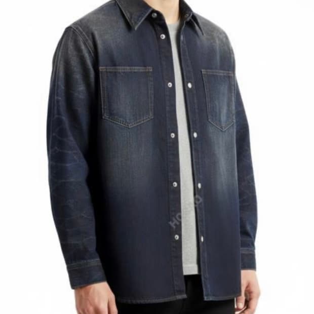 아크네스튜디오 빈티지 워싱 데님셔츠