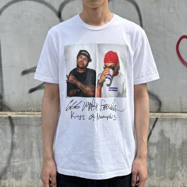 L/ 슈프림 X Three 6 Mafia 12FW 프린팅 반팔
