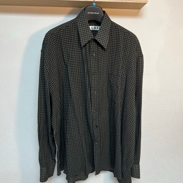 로파이 깅엄체크 셔츠