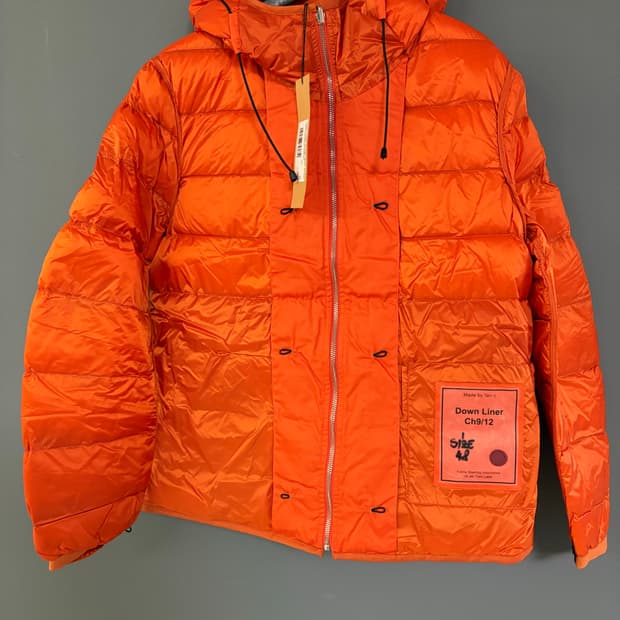 텐씨 경량패딩 이너패딩 오렌지 48
