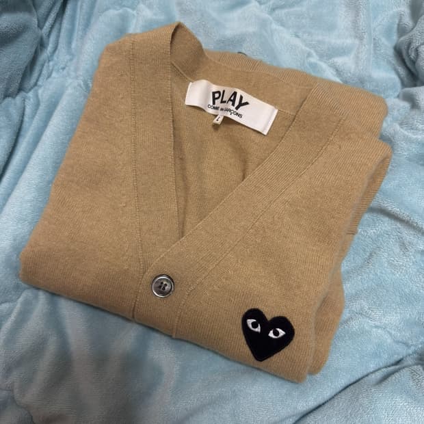 [L]꼼데가르송 가디건 베이지