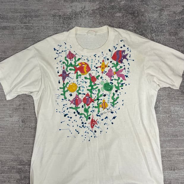 USA vtg 프룻 오브더 룸 싱글스티치