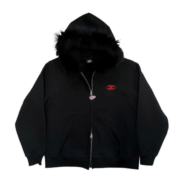 모자이크 소사이어티 퍼 후드집업 사이즈 1