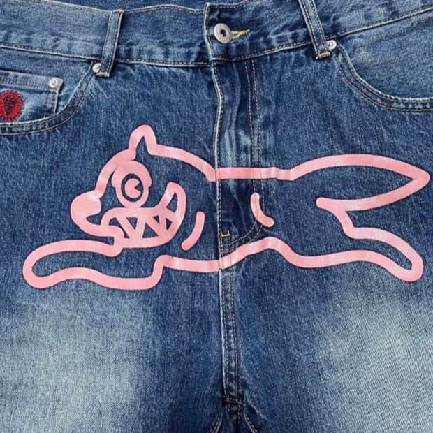 BBC icecream 러닝독 데님