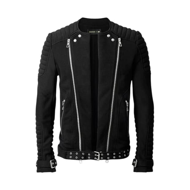 Balmain X h&m Black Hospin Biker Jacket