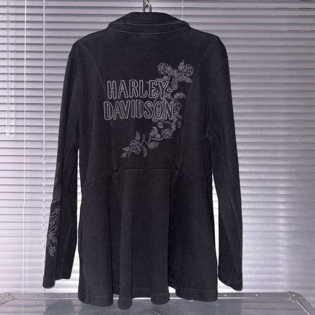 00s 빈티지 할리 데이비슨 로즈 지퍼 자켓