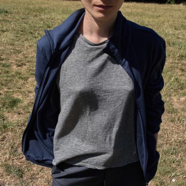 [2] 머듈 넥 집업 네이비 mudule