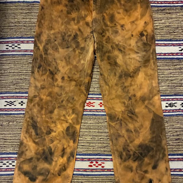 (32~36)90s LEE 리 빈티지 다잉 타이다이 데님팬츠