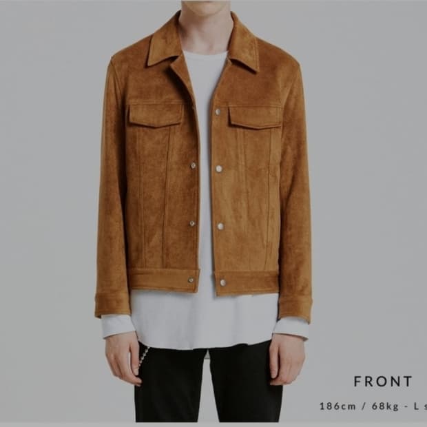 로파이 스웨이드 트러커 자켓 XL _ 남성