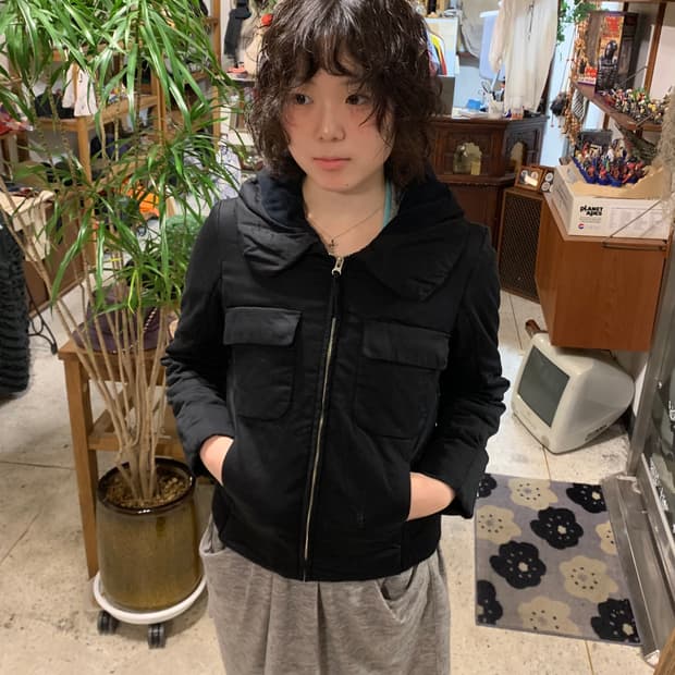 레이빔즈 코듀로이 하이 숄 카라 자켓