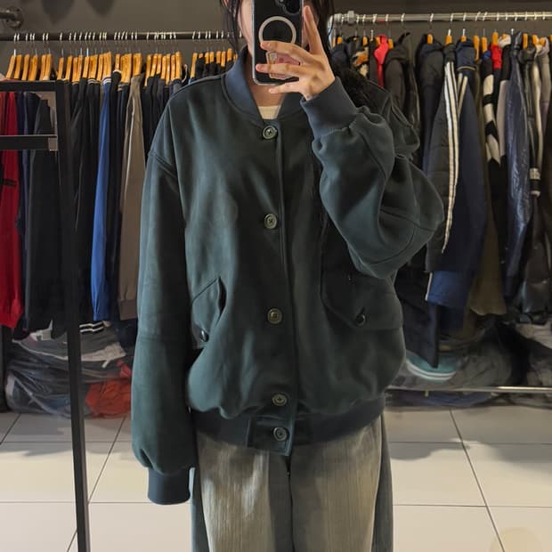 벌스데이수트 스웨이드 봄버 자켓