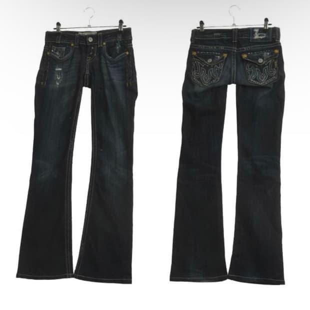 mek denim 자수 데님 팬츠 27인치