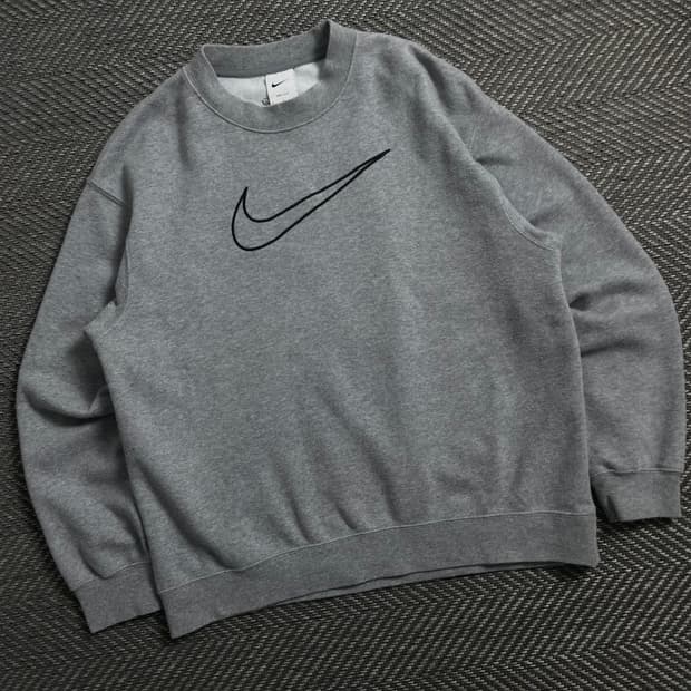 나이키 빅스우시 로고 그레이 스웻 맨투맨y 4129