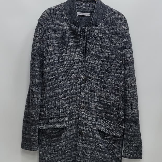 series 시리즈 니트 롱 가디건 / 남 105 (슬림핏) 블랙 그레이