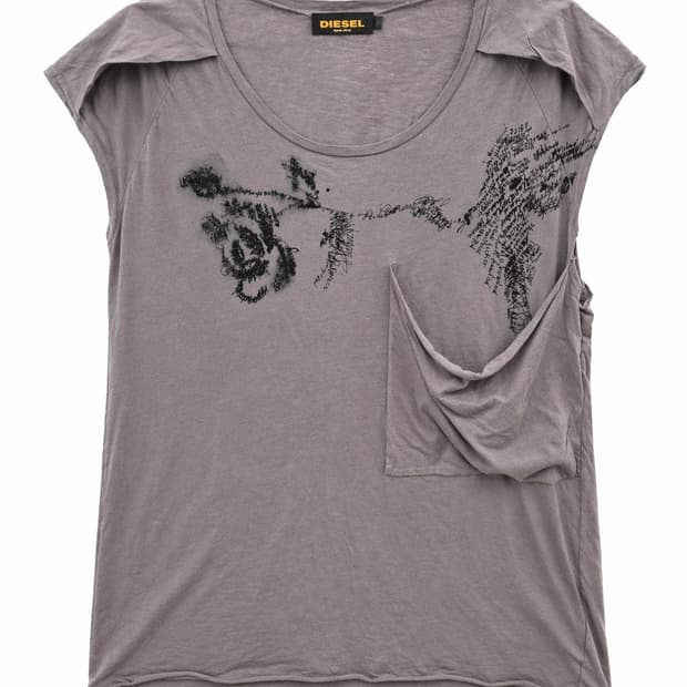 디젤 그래픽 프린팅 티셔츠