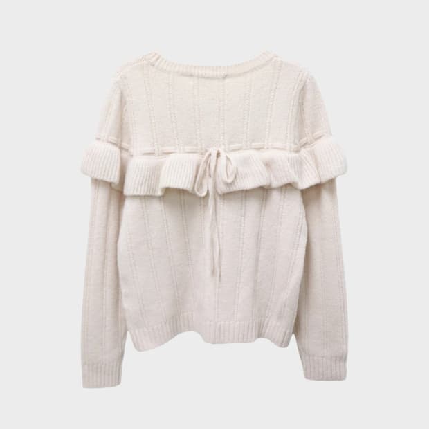 MAJESTIC LEGON 딸기우유 히메갸루 프릴니트 61122