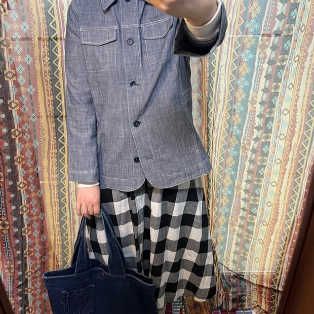 Mcgregor 샴브레이 데님 재킷