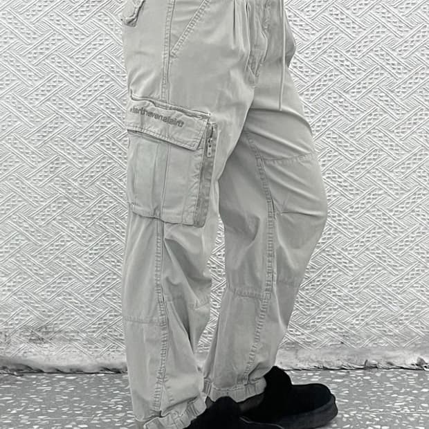 디스이즈네버댓 밴딩 조거 카고팬츠 면바지 S C07351