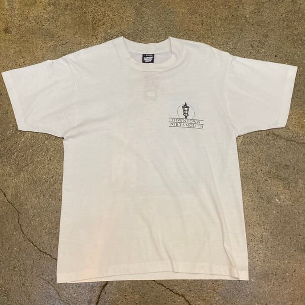 80s made in usa 싱글스티치 프린팅 반팔티