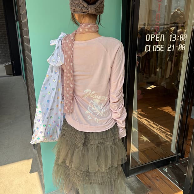 히스테릭글래머 셔링 가디건