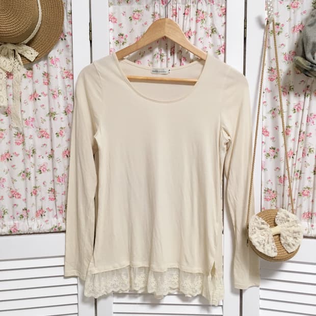 빈티지 얼스뮤직 레이스 슬리브