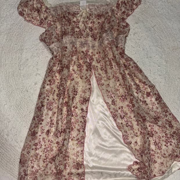 리즈리사깔 히메갸루 모리 플라워 원피스