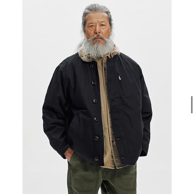 프리즘웍스 덱자켓 블랙 L 새상품급