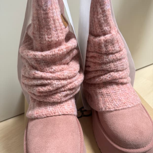 ugg 어그 클래식 미니 디퍼 레그워머 핑크 던 240 w7