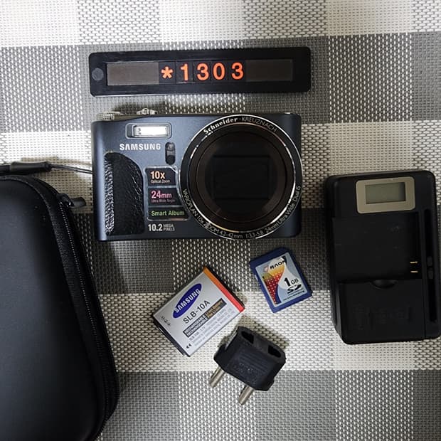 삼성 블루 WB 500 디지털카메라 파우치포함