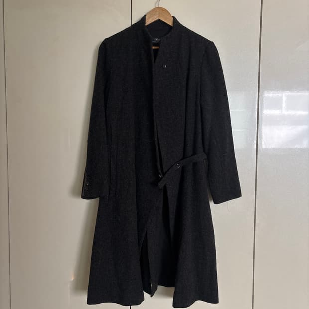 에프터먼데이 button buckle long coat
