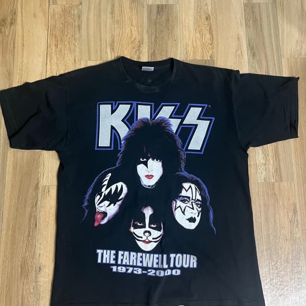 빈티지 밴드티 90s kiss