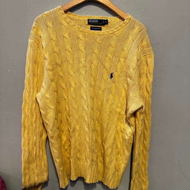 폴로랄프로렌 정품 꽈베기니트
