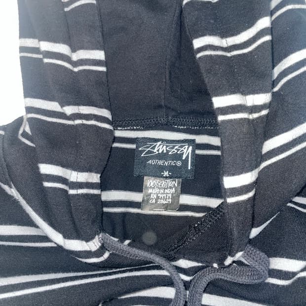 스투시 스트라이프 후드 (m)