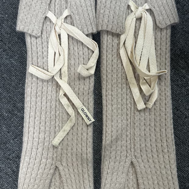 글로니 아이사 니트 레그워머 오트밀