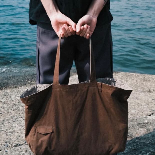 큐레이티드퍼레이드 도트백 브라운