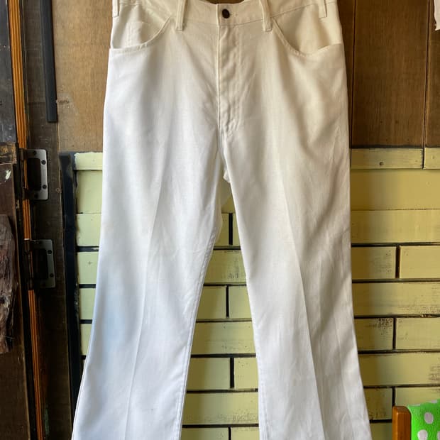 80s Levi’s STA-PREST White Bootcut Pants