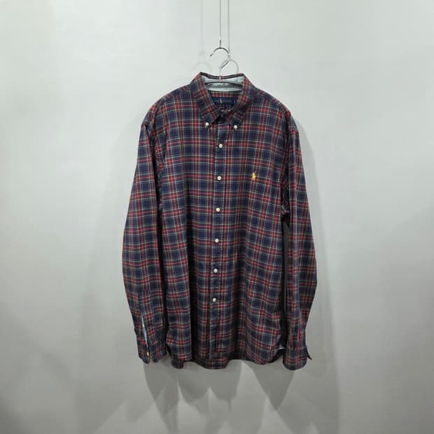 폴로랄프로렌 버튼다운 체크셔츠 L