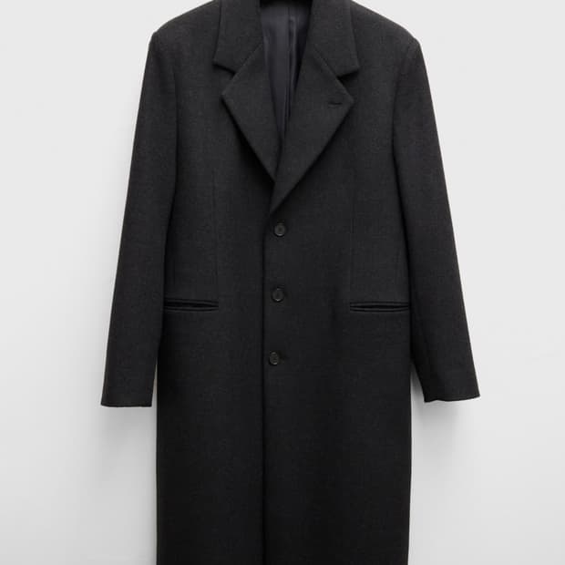 유스 / 25FW 레더 트림 체스터필드 코트 / L

