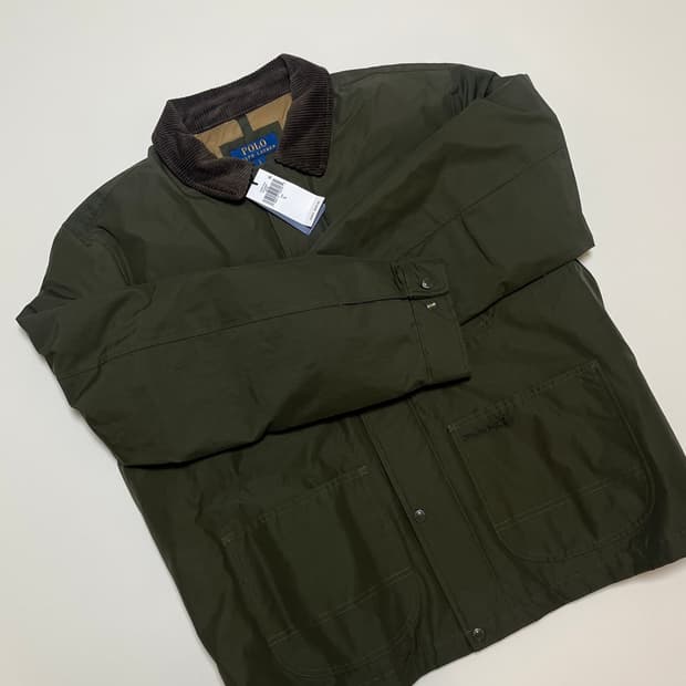폴로 랄프로렌 엘스던 패딩 다운 자켓 올리브 L 새상품