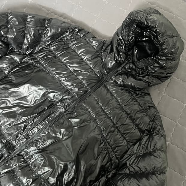 난가 에어리얼 다운 파카 패커블 블랙 XL