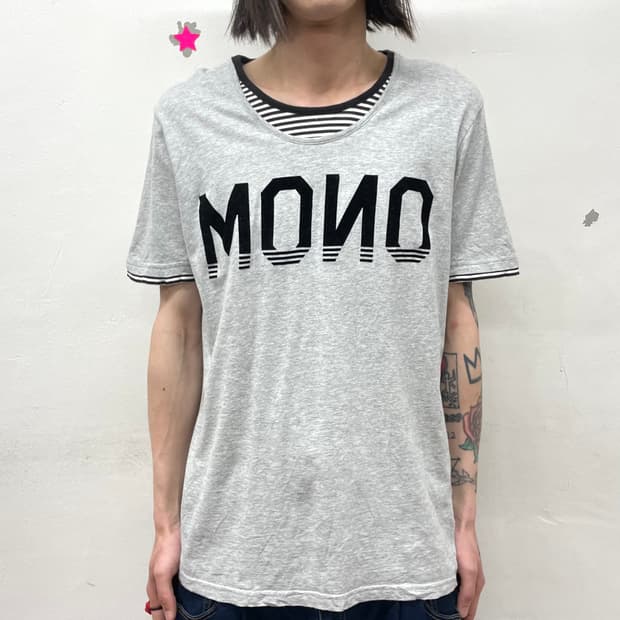 Mono straight Layered T-Shirt 