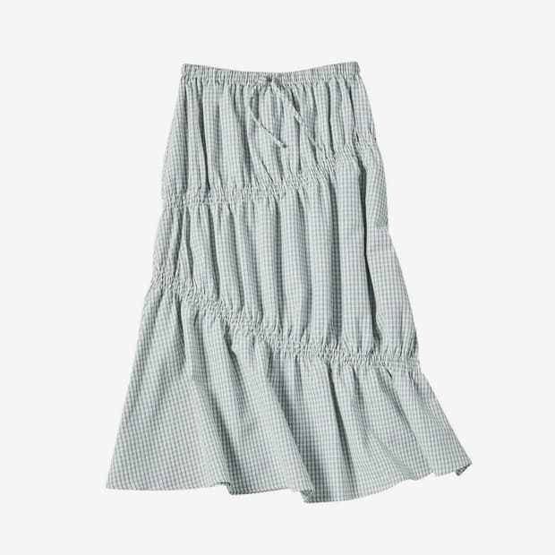 꼬모니노즈 W COMO SKIRT [BLUE]