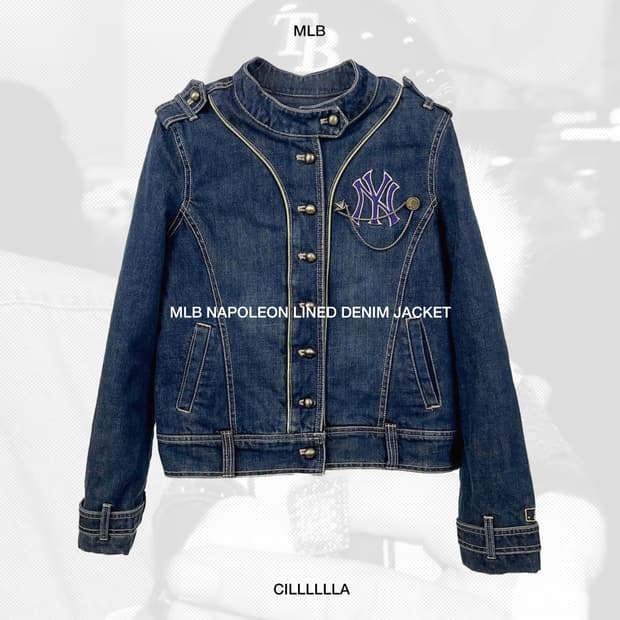 [S,90] MLB 나폴레옹 라이닝 데님자켓