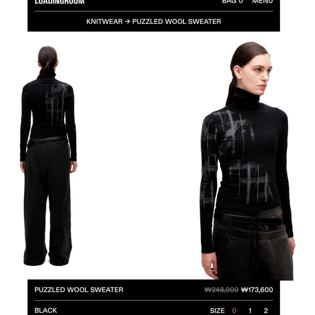 loadingroom puzzled wool sweater