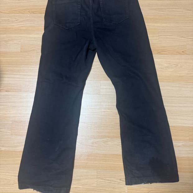 텍스 tx203 세미플레어데님팬츠 블랙