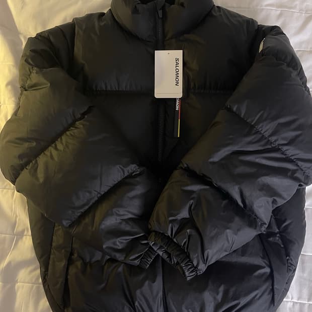 살로몬 컨투어 블랙 패딩